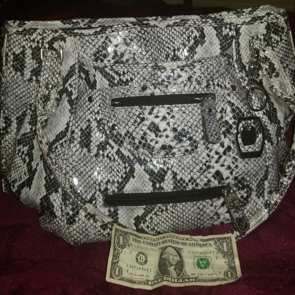 A Gorgeous Faux Snakeskin Rosetti Handbag